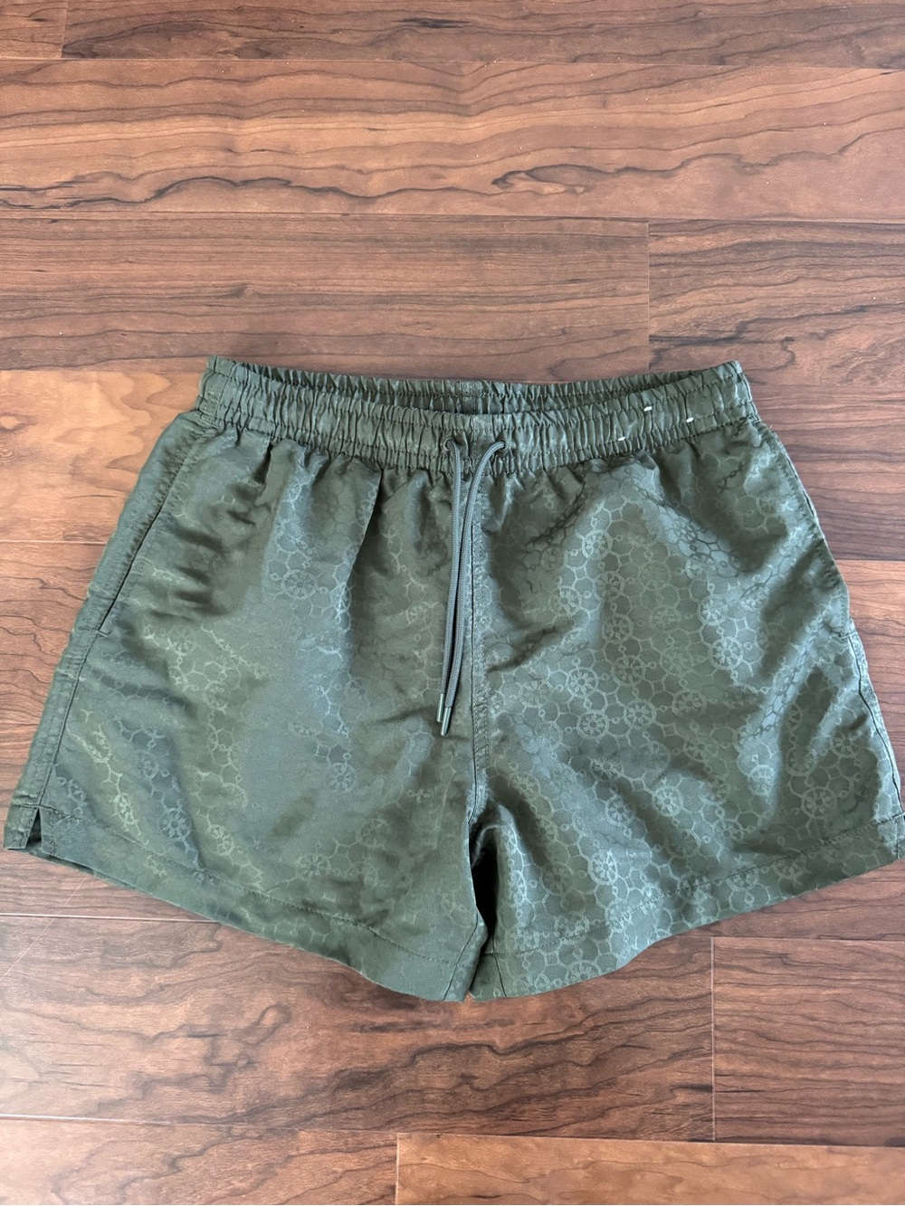 Abercrombie & Fitch Olive Green Men's Swim Trunks